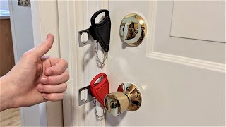 Are Portable Door Locks the Best Security for 5 Honest Review [upl. by Nennek]