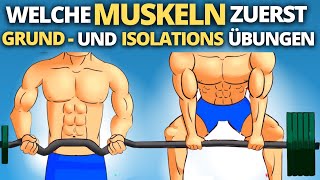 Welche Muskelgruppen zusammen trainieren und der ideale Fitnessprogramm für Muskelaufbau [upl. by Oniotna]