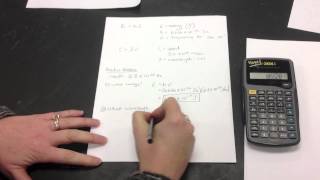 Energy Frequency and Wavelength Calculations Tutorial [upl. by Yerfoeg]