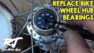 How To Replace Bike Wheel Hub Bearings [upl. by Thar48]