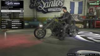 GTA 5 DLC Vehicle Customization LCC Sanctus Ghost Rider Bike [upl. by Moyer]