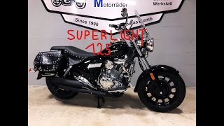 Keeway Superlight 125  Ein neuer 125ccm Chopper [upl. by Zuckerman]