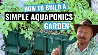 How to build a Simple DIY Aquaponics System for Beginners no cut IBC Tote Cage method🍅🐟 [upl. by Berfield871]