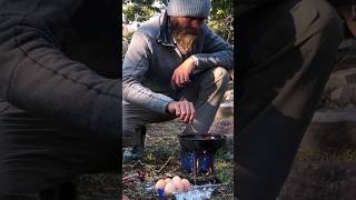 Wilderness Camp Cooking Breakfast with my Firebox Freestyle Stove outdoorgear camping [upl. by Ahsoek]