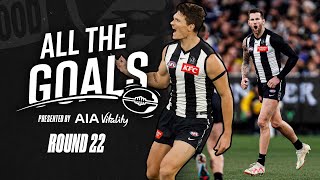 Every goal from Collingwoods eight point victory against Geelong  All the Goals [upl. by Adlig]