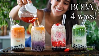 Easy homemade BUBBLE TEA musttry BOBA🧋 [upl. by Esmeralda]