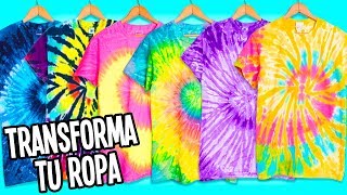 TRANSFORMA TU ROPA VIEJA A NUEVA ❤️TIÑE TUS PLAYERASREMERAS TIE DYE BATIK [upl. by Annaear]