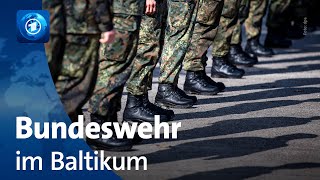 Vorkommando der Bundeswehr bricht ins Baltikum auf [upl. by Guss264]