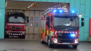 Deeside Wholetime And Retained Pump Turnout  North Wales Fire And Rescue Service [upl. by Ittak]