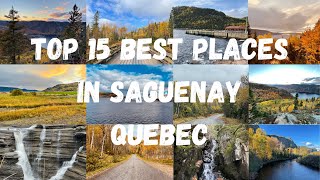 Top 15 Best Tourist Attractions in SaguenayQuebec Canada [upl. by Babbette]