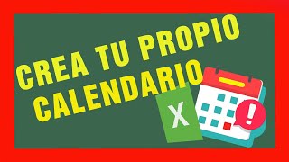 💹Como crear un CALENDARIO 📅 en Excel paso a paso2022 [upl. by Yenatirb776]