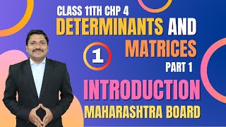 Determinants And Matrices Lec 1  Class 11th Maths1  Success 30  Maharashtra Board  Dinesh Sir [upl. by Nilorac]