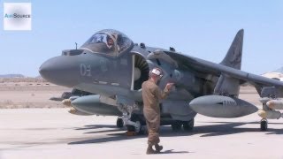 AV8B Harrier Preflight Conventional Takeoff amp Landing [upl. by Atled]