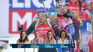 Biathlon WM  quot Staffel Damen quot  Östersund 2019  Relay Women [upl. by Viviane]