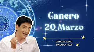 Cancro ♋️ Mercoledì 20 Marzo 🔮 Oroscopo di Paolo Fox  Ipersensibili con la Luna nel segno [upl. by Barnard]