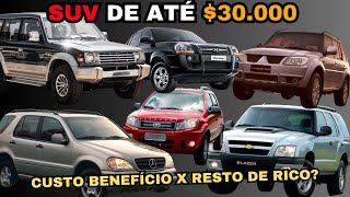 MELHORES 6 SUV DE ATÉ 30 000 [upl. by Marijo]