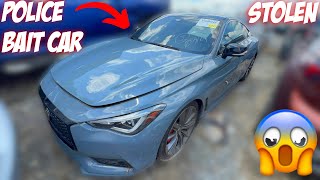 Buying A 2021 Infiniti Q60 Red Sport 400 Stolen Bait Car From The Insurance Auto Auction For 12000 [upl. by Halonna]