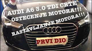 AUDI A6 4G 30 TDI CRTE STRADAO MOTOR RASTAVLJANE MOTORA [upl. by Kerge]