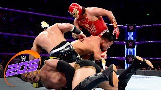 Gran Metalik amp Lince Dorado vs Hideo Itami amp Akira Tozawa WWE 205 Live April 3 2018 [upl. by Auohp261]