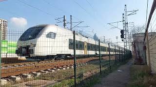 The first test run of the new Stadler Flirt DŞ1001 DMU train of Azerbaijan Railways ADY [upl. by Clabo]