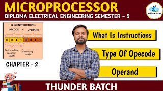 What is instructionTypesOpcodeoperandmicroprocessorCH2 marutiacademygtuexam microprocessor [upl. by Ulyram500]