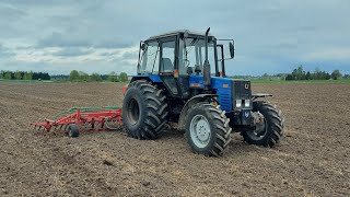 Seeding clover  MTZ 820 amp Einböck Aerostar 600 [upl. by Hanahsuar]