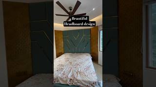 This beautiful headboard and bed back panel designed in Pune interiordesign homedecor shorts [upl. by Tasiana]