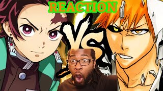 TANJIRO VS ICHIGO RAP BATTLE  RUSTAGE ft Connor Quest REACTION [upl. by Osanna]