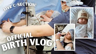 OUR BIRTH VLOG live csection pt 2 [upl. by Sethrida]