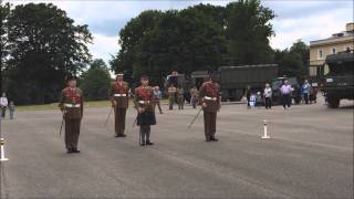 Academy Company Sergeants Major demonstrate marching with a pace stick [upl. by Enyawd]