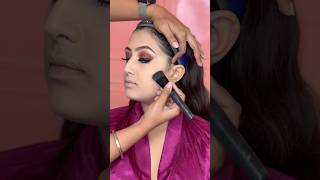 How to contour the face with powder  contour makeuptutorial partymakeuplook bridalmakeup [upl. by Minny]