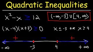 Quadratic Inequalities [upl. by Estella116]