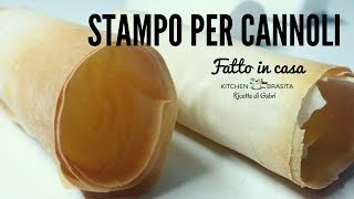 STAMPO PER CANNOLI  COME FARLO CON LA CARTA FORNO Ricette di Gabri [upl. by Oatis]