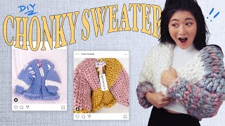 i DIY’d the chunky sweater of your dreams surprisingly easy [upl. by Sonny446]