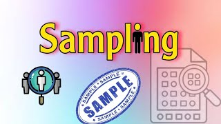 Sampling methods شرح مبسط [upl. by Lothaire]