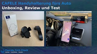 CAFELE Universale Handyhalterung fürs Auto  Unboxing Review und Test Praxistest [upl. by Arol]