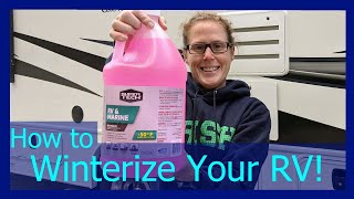 HOW TO WINTERIZE YOUR RV  Air Compressor and Inline Antifreeze Methods  RV Winterization [upl. by Giule]