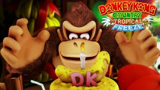 Donkey Kong Country Tropical Freeze  Full Game Coop Walkthrough [upl. by Ezitram]