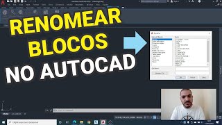 Como renomear um bloco no AutoCAD [upl. by Lorenzo]