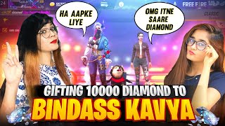 Bindass Kavya Reaction 😯On 10000 Diamond Gift  Garena Free Fire  Bindass Laila [upl. by Isabella856]