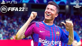 FIFA 22  Barcelona vs PSG  UEFA Champions League 2223 Full Match PS5 Next Gen  4K Gameplay [upl. by Haseefan]