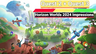 Horizon Worlds Meta Quest 2  3 Impressions In 2024  Has It Actually Gotten Better [upl. by Ephraim]