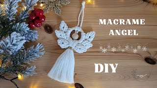 Makramee ingelDIY Macrame Angel Tutorial Step by Step [upl. by Phia]