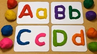 Playdough Letter Tracing Preschool Learning Activity [upl. by Lenore530]