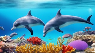 Dolphins Swimming Underwater in the Ocean🐬 [upl. by Lorelie]