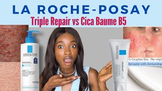 The Great Moisture Showdown La Roche Posays Cicaplast Baume B5 Vs Triple Repair Moisturizing Cream [upl. by Alarice432]