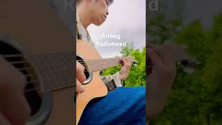 AirbagRadioheadAcoustic90s cover radiohead okcomputer music rockband shorts [upl. by Noryb]