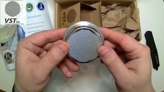 VST inc Precision Filter Basket 18g Ridgeless Unboxing [upl. by Artimed61]