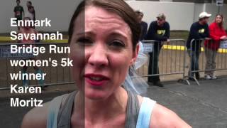 Savannah Bridge Run Womens 5K Winner [upl. by Yrolg23]