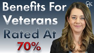 70 VA Disability Rating Benefits for Veterans Rated at 70 [upl. by Hephzipah]